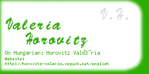 valeria horovitz business card